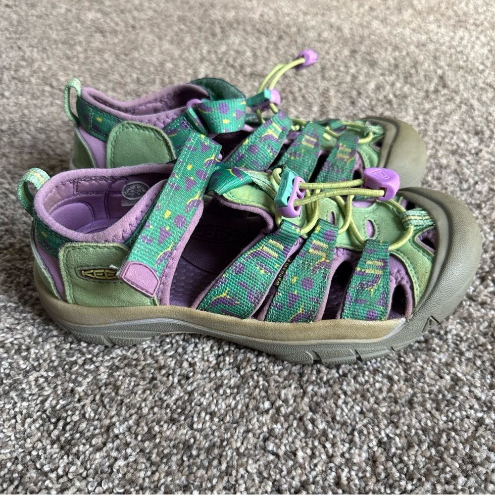 KEEN Kids' Green and Purple Sandals